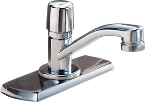 Delta Faucet Teck Single Handle Centerset Bathroom Sink Faucet In