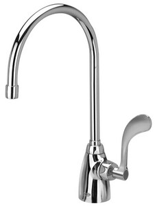 Zurn Deckmount Laboratory Faucet With Single Wristblade Handle In