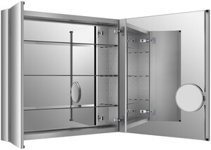 Kohler Verdera 30 In Aluminum Medicine Cabinet With Adjustable