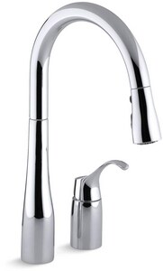 Kohler Simplice Single Handle Pull Down Kitchen Faucet 647 Cp