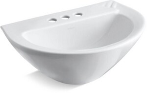 Kohler Parigi Pedestal Bathroom Sink In White 2176 4 0