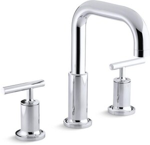 Kohler Purist Two Handle Roman Tub Faucet Trim Only T14428 4 Cp
