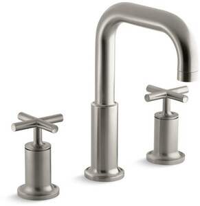 Kohler Purist Two Handle Roman Tub Faucet In Vibrant Brushed