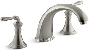 Kohler Devonshire Two Handle Roman Tub Faucet In Vibrant Brushed