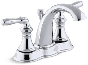 Kohler Devonshire Two Handle Centerset Bathroom Sink Faucet In