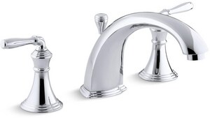 Kohler Devonshire Two Handle Roman Tub Faucet In Polished Chrome Trim Only