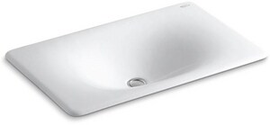 Kohler Iron Tones Bathroom Sink In White 2826 0 Ferguson