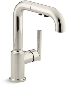 Kohler Purist Single Handle Kitchen Faucet In Vibrant Polished