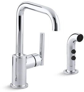 Kohler Purist 1 8 Gpm Single Lever Handle Bar Faucet Swing Spout