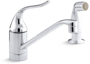 Kohler Coralais 1 5 Gpm 2 Hole Single Lever Handle Kitchen Faucet