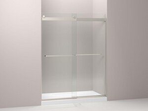 Kohler Levity Sliding Shower Door In Brushed Nickel 706018 L Nx