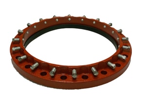 SIGMA ZF2 Series 3 in. Ductile Iron Cast Iron Pipe Restrained Flange Adapter SZF2C3 at Pollardwater