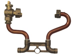 A.Y. McDonald 1 x 12 in. Male Meter Horizontal Resetter with Angle Ball Valve Lead Free M718412WX at Pollardwater