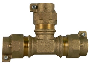 A.Y. McDonald 1 in. CTS Compression Water Service Brass Tee Lead Free M7476022G at Pollardwater