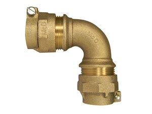 A.Y. McDonald 1 in. Compression Brass 90 Degree Bend M7476122G at Pollardwater
