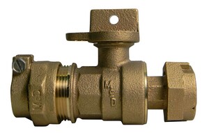 A.Y. McDonald 3/4 in. Compression x Meter Flanged Straight Ball Valve Lead Free M76100MW22F at Pollardwater