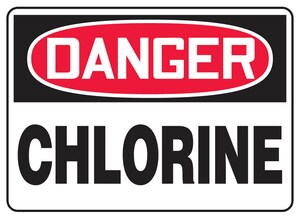Accuform Signs 14 x 10 in. Plastic Sign - DANGER CHLORINE AMCHL194VP at Pollardwater