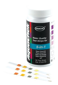 Hach 5-in-1 Water Quality Test Strips H2755250 at Pollardwater