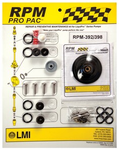LMI LMI Polypropylene, PTFE, FKM and Ceramic RPM Kit for Excel XR Series Metering Pumps LRPM54780 at Pollardwater