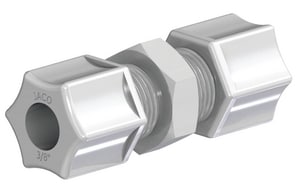 1/2 x 3/8 in. FPT Reducing Kynar® Compression Coupling Connector J2586KPG at Pollardwater