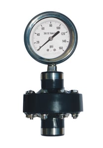 Kodiak Controls 2-1/2 in. 60 psi Chemical Seal Gauge with Teflon and Fluorolube KKC311D25060DSPVCT at Pollardwater