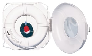 Jim-Buoy 5050 Series 60 ft. x 5 in. Life Ring Cabinet in White C5050A60WW at Pollardwater