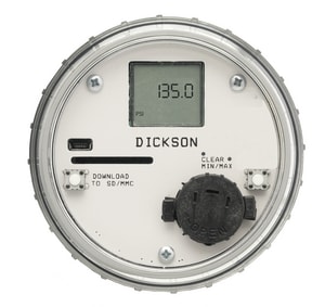 Dickson Company 3-1/2 x 1/4 in. NPT 500 psi Plastic and Stainless Steel Pressure Data Logger DPR525 at Pollardwater
