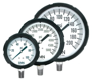Thuemling Industrial Products Bourdon 4-1/2 in. 30 psi Liquid Filled Pressure Gauge T1572710 at Pollardwater