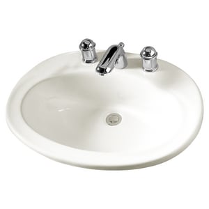 American Standard Piazza Self Rimming Drop In Bathroom Sink In