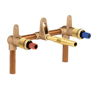 Moen M Pact 1 2 In Cc Wall Mount Two Handle Lavatory Faucet