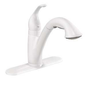 Moen Camerist Single Handle Pull Out Kitchen Faucet In Glacier