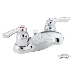 Moen Chateau Two Handle Centerset Bathroom Sink Faucet In