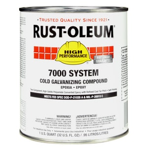 Rust-Oleum® 7000 System 1 qt Cold Galvanizing Compound R206194T at Pollardwater