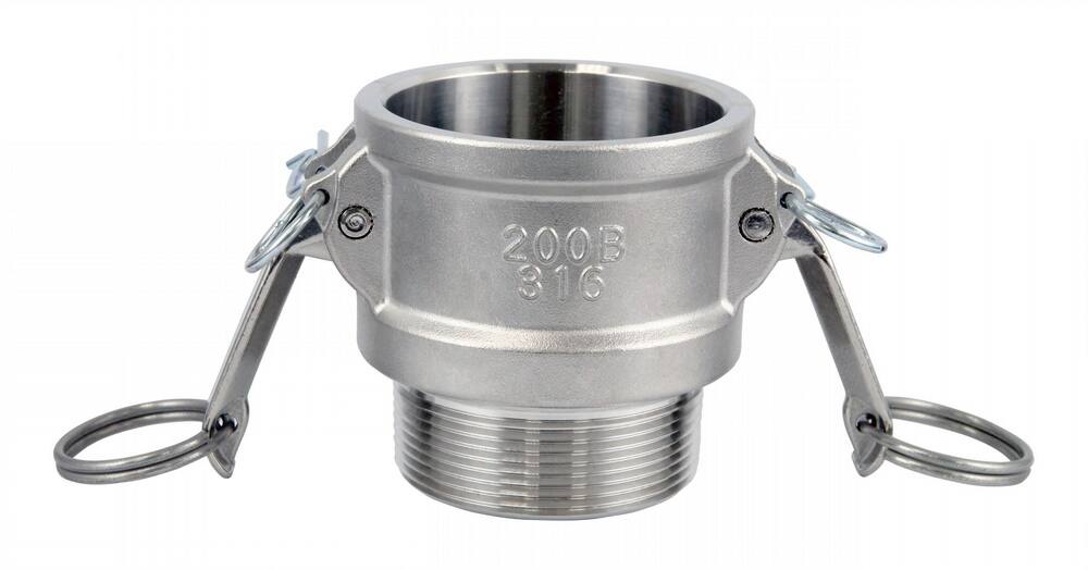 Female Coupler x MNPT Type B CF8M Stainless Steel Adapter