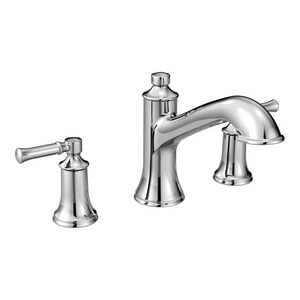 Moen Dartmoor Two Handle Roman Tub Faucet In Polished Chrome Trim