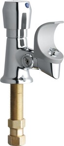 Chicago Faucet Push Button Handle Bubbler In Polished Chrome 748