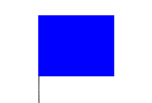 Presco 21 x 4 x 5 in. Plastic and Wire Marking Flag in Blue (Pack of 100) P4521B at Pollardwater