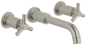 Grohe Atrio Two Handle Bathroom Sink Faucet In Starlight Brushed