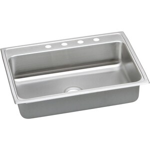 Elkay Lustertone Single Bowl Kitchen Sink In Satin