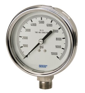 WIKA Bourdon 2-1/2 in. 160 psi 1/4 in. MNPT Glycerin Filled Pressure Gauge Lead Free W9831899 at Pollardwater