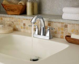 Pfister Selia Centerset Lavatory Faucet With Double Lever Handle