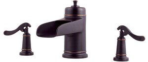 Pfister Ashfield Two Handle Roman Tub Faucet In Tuscan Bronze