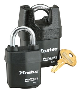Master Lock Pro Series® 2-5/8 x 1-3/8 in. Weather Tough® Laminated Steel Padlock Keyed Alike M6127KA at Pollardwater