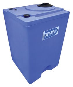 Peabody Engineering and Supply Gemini 70 gal Polyethylene Dual Containment Tank Assembly in Blue P0129824 at Pollardwater