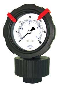 Engineered Specialty Products 2-1/2 in. 200 psi Gauge with Diaphragm Seal for Mildly Corrosive Applications E701LDS252G at Pollardwater