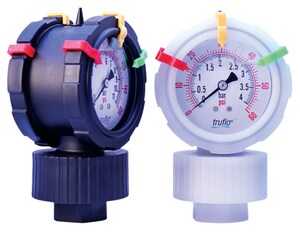 2-1/2 in. 60 psi 1/2 in. FNPT 2 Sided Seal Gauge with PVDF/PTEE I2VST060PSI at Pollardwater