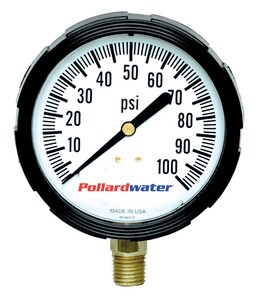 Thuemling Industrial Products Bourdon 2-1/2 in. 200 psi Liquid Filled Pressure Gauge MNPT T4108852 at Pollardwater