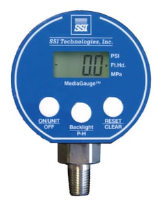 Pollardwater MediaGauge™ 3 in. 100 psi Range 231 ft. 1/4 in. FNPT Digital Altitude/Pressure Gauge SMG100APVF at Pollardwater