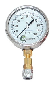 Hydro Flow Products 4 in. 200 psi Pressure Gauge 1/4 in. MNPT Liquid Filled HGK200D4 at Pollardwater