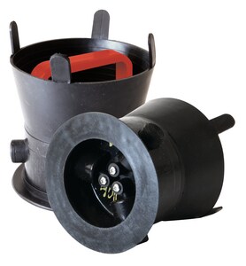 SW Services Debris Caps™ 6 to 6-1/4 in. Debris Cap with Red Handle and Locking Bracket SDC456RDLD4 at Pollardwater